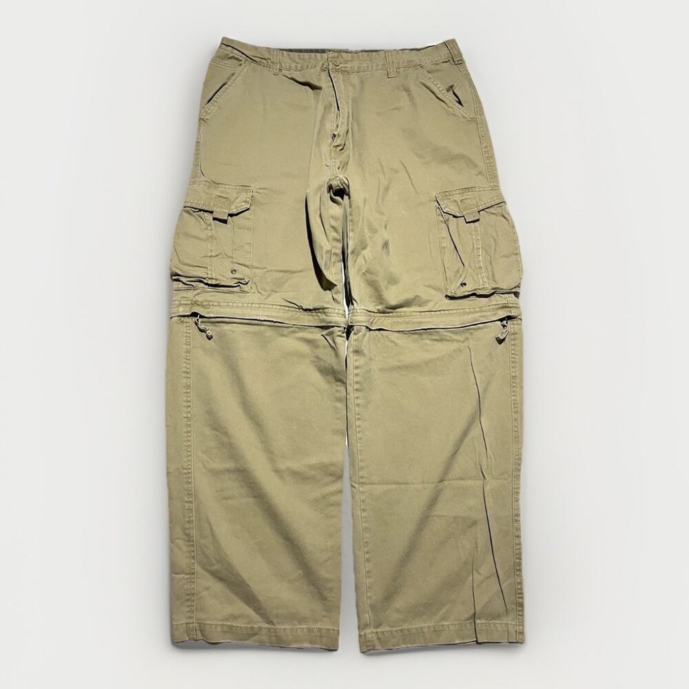 Y2K Plugg Pants Cargo Wide Leg Baggy Convertible Size 38x32